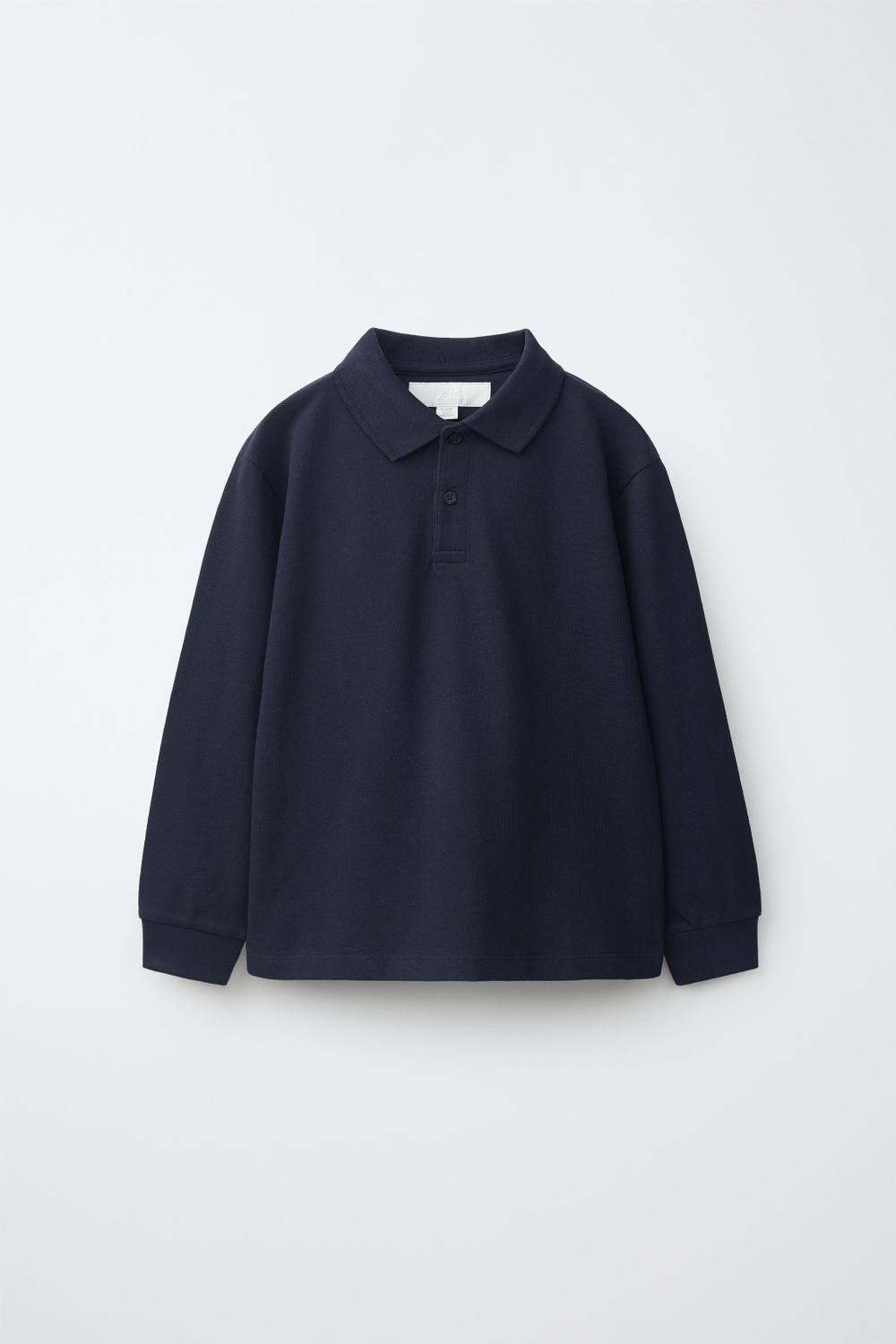 ZARA ОДНОТОННОЕ ПОЛО, ЦВЕТ НОЧНОГО НЕБА