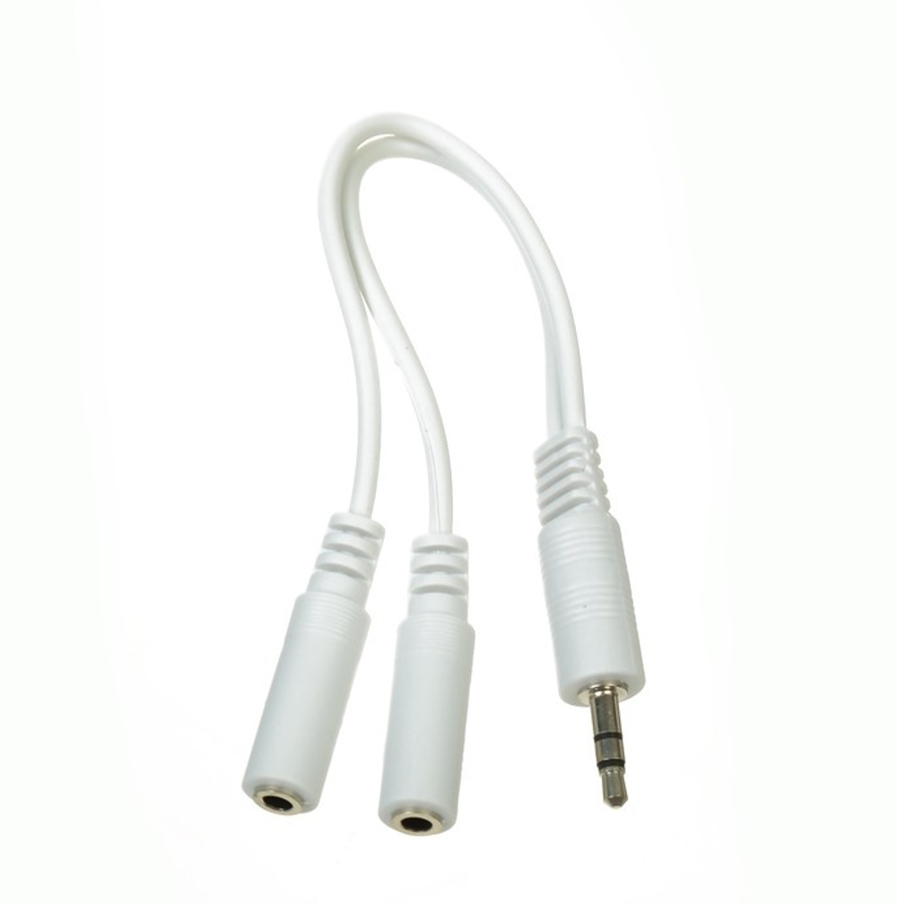 Переходник AUDIO Jack 3.5/M-2*F 5Bites AA-3MF2-02WH