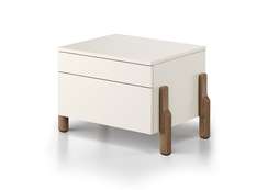 Тумба прикроватная Basic 2 ящика ширина 60 см (молочный)