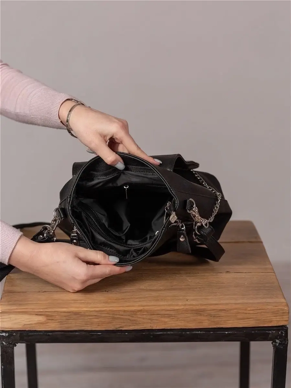 Сумка через плечо на ремне