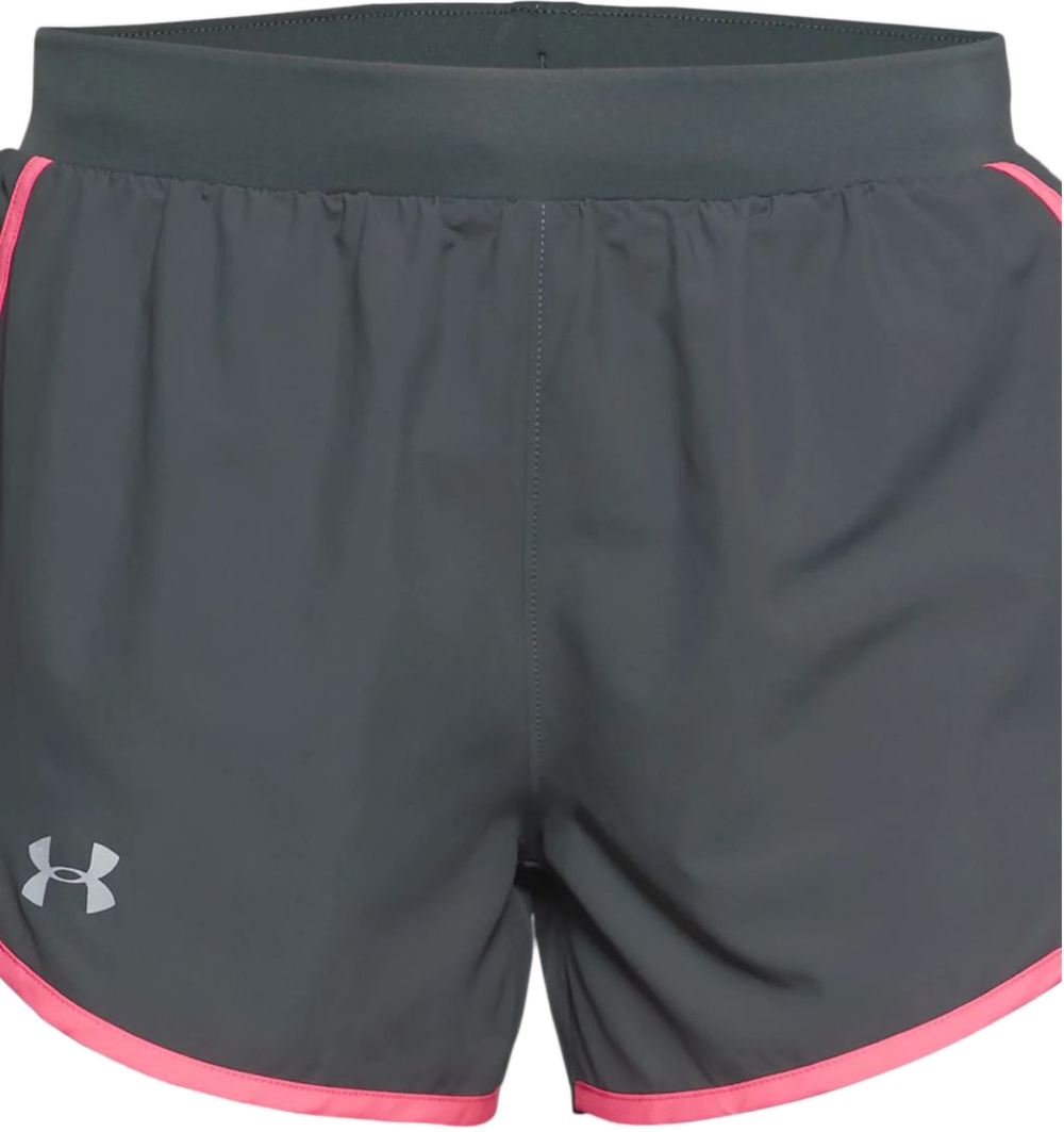 Женские теннисные шорты Under Armour Wome's UA Fly-By 2.0 Shorts - pitch gray/cerise