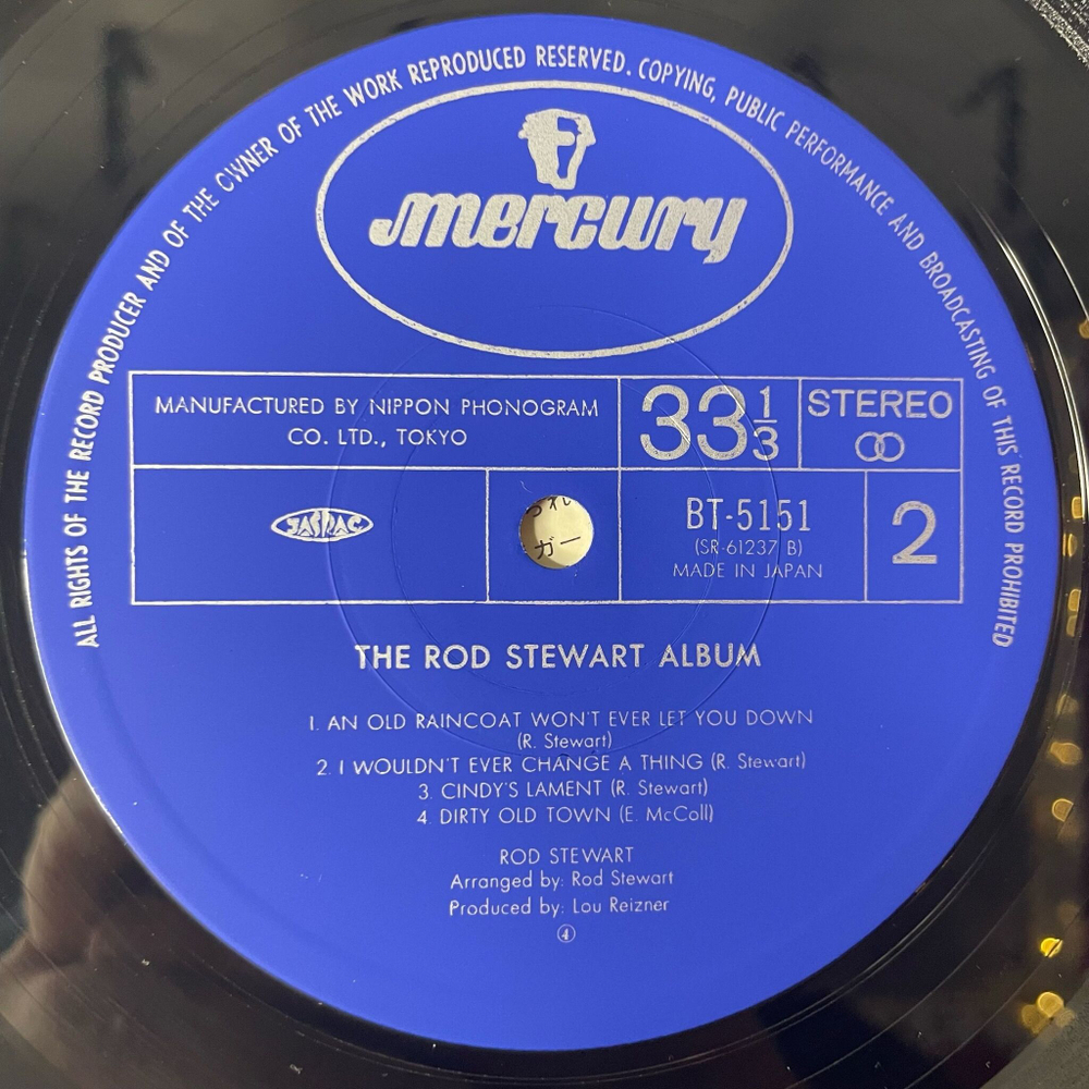 Винтажная виниловая пластинка LP The Rod Stewart Album (Japan 1978) (No Obi)