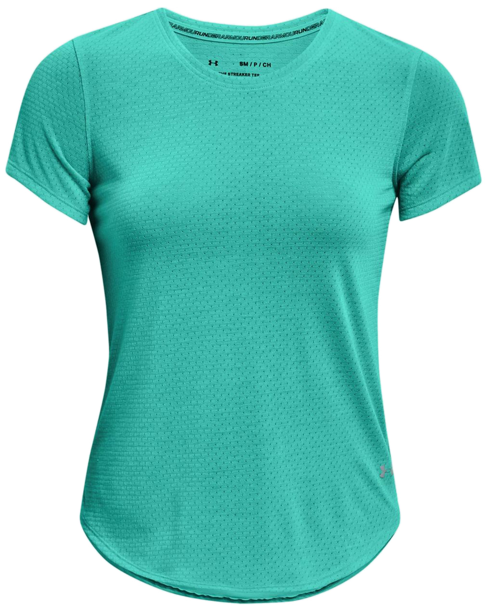 Женская футболка теннисная Under Armour Streaker Run Short Sleeve - neptune/reflective