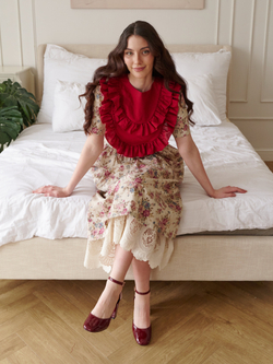 Платье с коротким рукавом