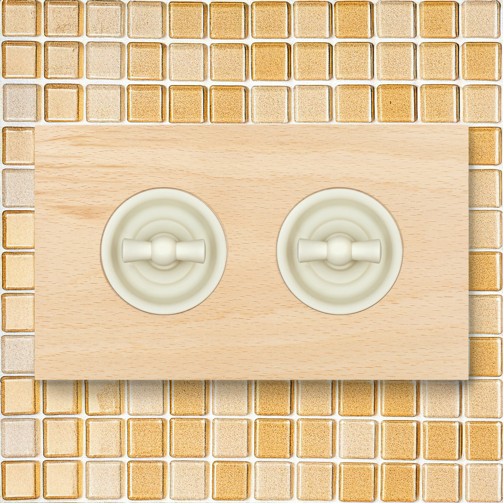 Рамка 2-х постовая, скрытый монтаж, Шедель Форест, дерево, цвет светлый бук BF7-620-110