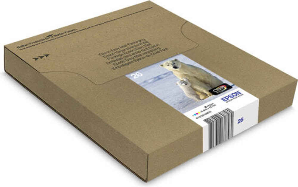 Катридж струйный Подлинный Черный Голубой Пурпурный Желтый Epson Polar bear C13T26164511 1 шт