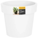 Кашпо LOFT, 8 литров белый 225х260мм
