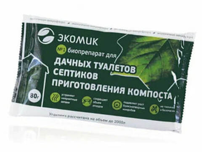 Средство ЭКОМИК для дачных туалетов и приготовления компоста 80 гр