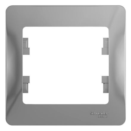 Рамка одноместная Systeme Electric Glossa Алюм