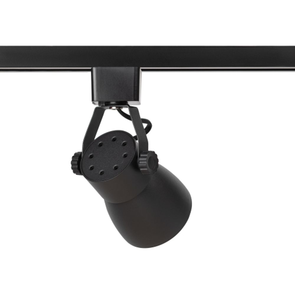 Трековый светильник однофазный ЭРА TR38-GU10 BK под лампу GU10 черный | Однофазные светильники под лампу