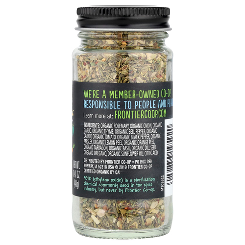 Frontier Co-op, Органическая приправа Herb Fest, 40 г (1,4 унции)