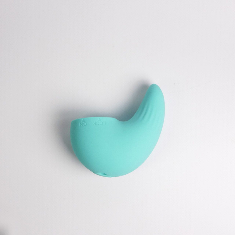 Бирюзовый вибростимулятор зоны G 2-в-1