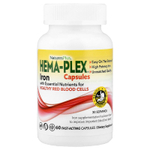 NaturesPlus, Hema-Plex®, железо, 60 быстродействующих капсул