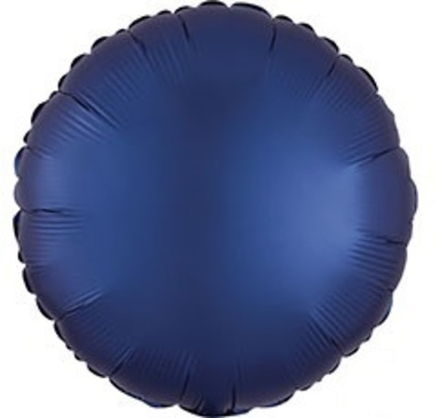 Шар "Темно-синий круг сатин" 46 см
