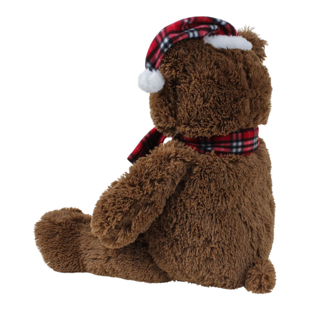 Медведь в шапке и шарфе 30x50x42см.