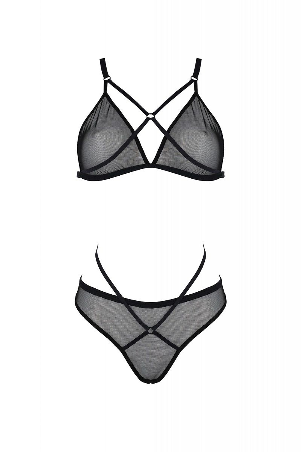 Соблазнительный комплект белья Varella (Размер: XXL-XXXL) (Цвет: черный)