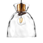 806110 Подвес NUBELLA 1х12W (led) E27 ЧЕРНЫЙ/БРОНЗА/ПРОЗРАЧНЫЙ
