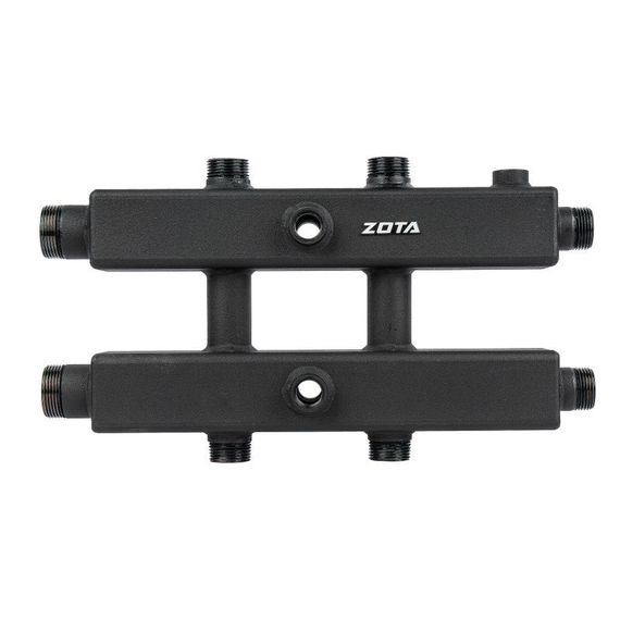 Коллектор ZOTA 3 контура до 70кВт горизонтальный сталь 30532