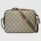 Маленькая сумка на плечо Gucci Horsebit 1955 коричневый