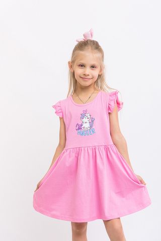047_БК25 Платье для девочки, розовый