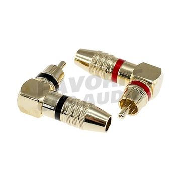 RCA-коннектор AURA RCA-P220 угловой