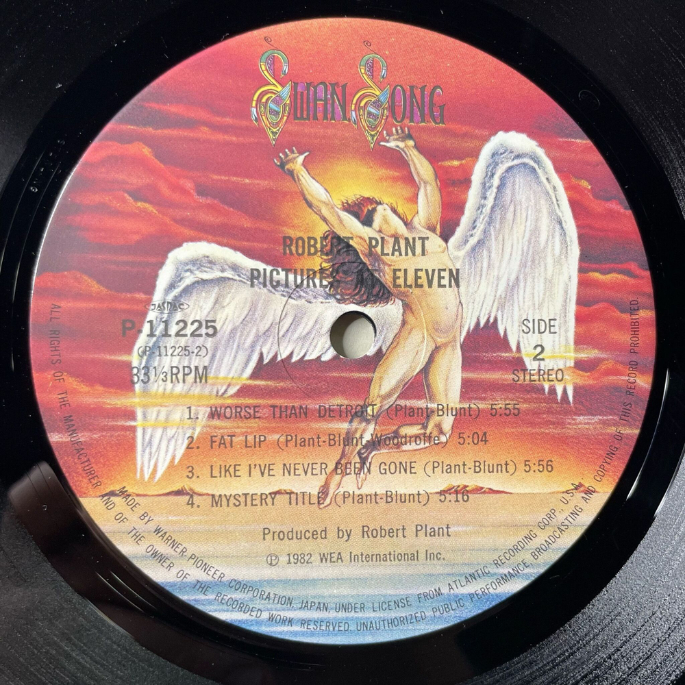 Винтажная виниловая пластинка LP Robert Plant Pictures At Eleven (Japan 1982) (No Obi) Slow Dancer