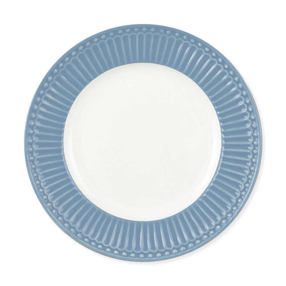 Блюдце Alice sky blue/ Алиса, голубое, 17,5 см