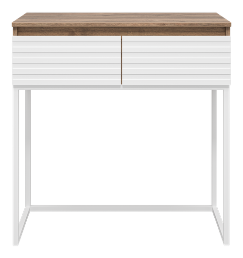 Консоль Brevita Dakota 80 на металлокаркасе (белая)