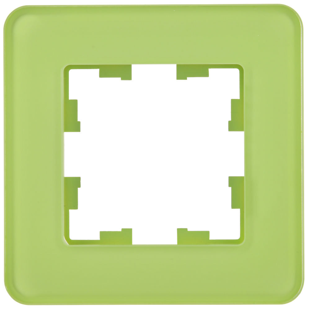 BRITE Рамка 1-местная РУ-1-2-Бр стекло эко грин RE IEK