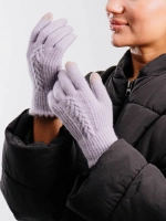 Перчатки теплые вязаные