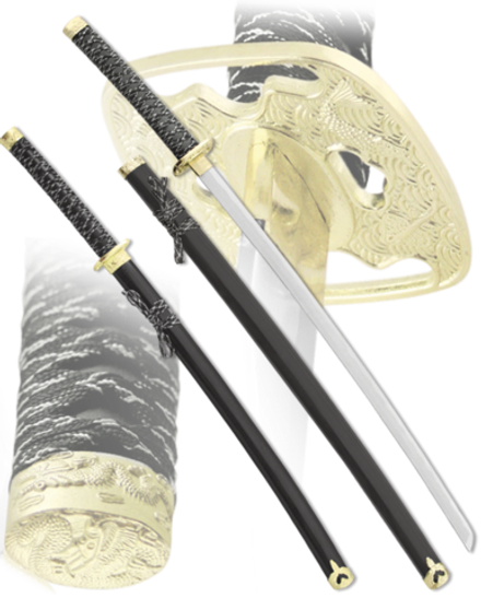 Armas Del Mundo Набор самурайских мечей, 2 шт. Ножны черные