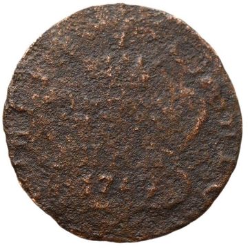 Полушка 1769 КМ Екатерина II "Сибирская монета"