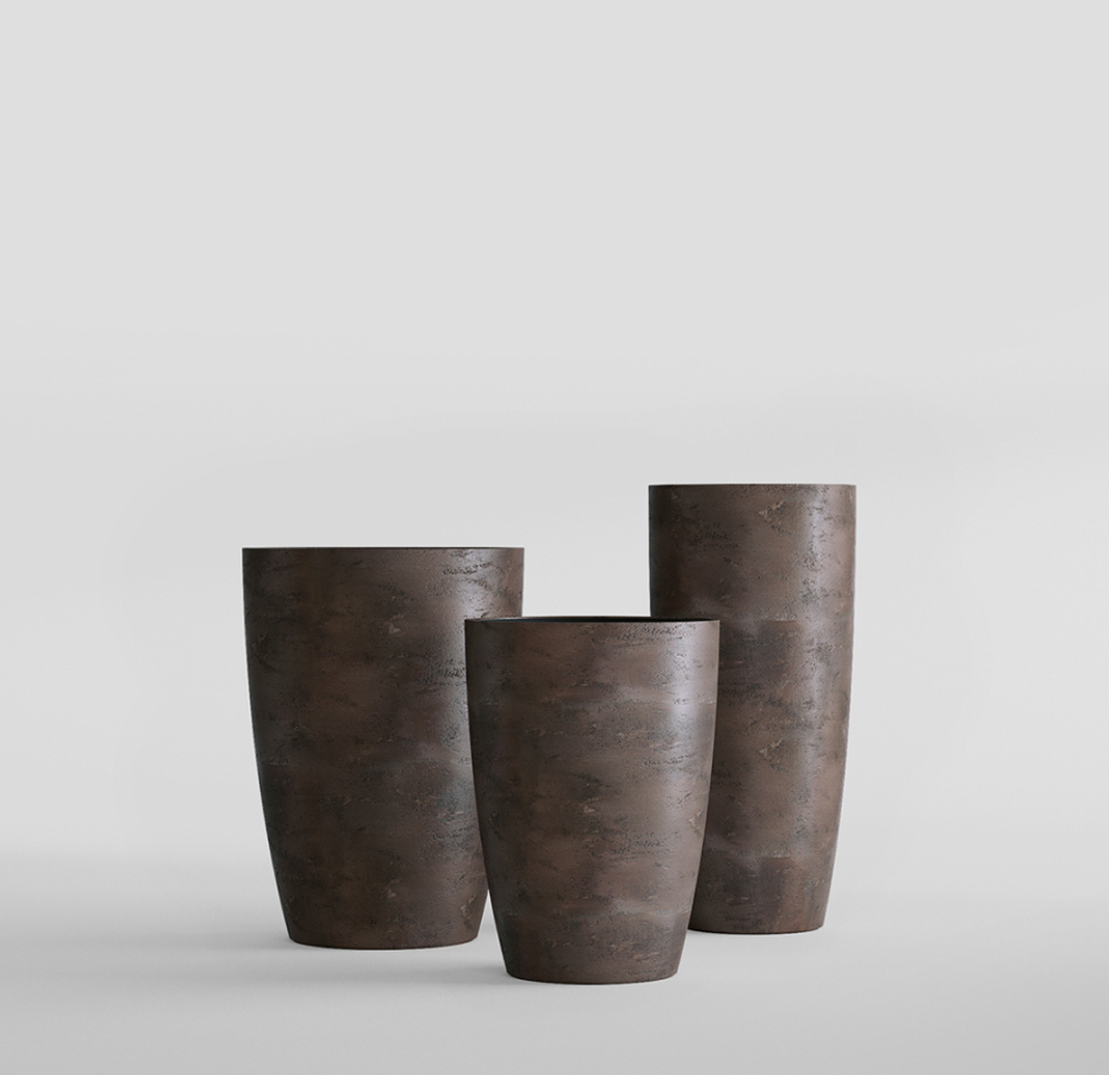 Кашпо, коллекция Concrete, форма CONUS