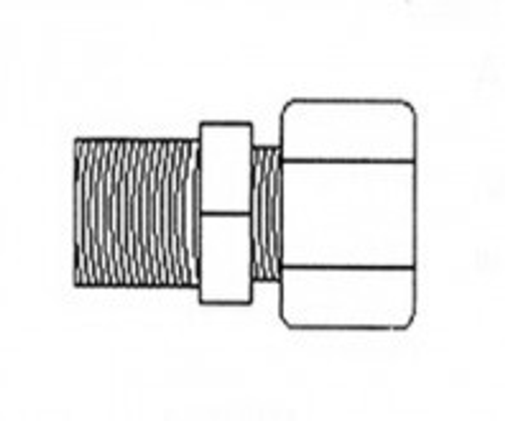 Фитинг JС 10-6-6 Aquapro Переходник 3/8"x3/8" (резьба)