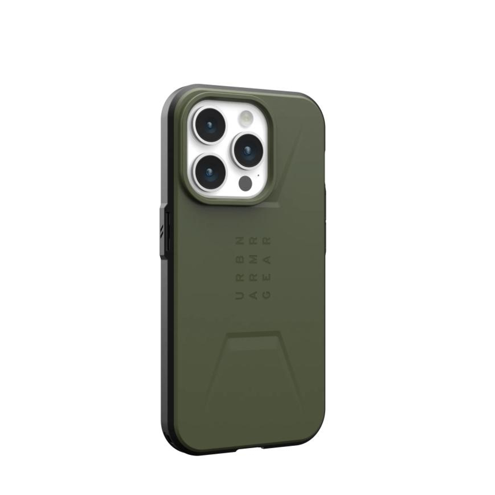 Защитный чехол MagSafe UAG Civilian для iPhone 15 Pro Гибридный чехол с высоким уровнем защиты при падении