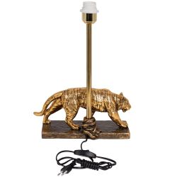 Настольная лампа Тигр Бронза с абажуром Сити 2 Кремовый