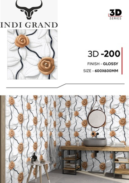 Керамогранит 3D 60х60 glossy - 200