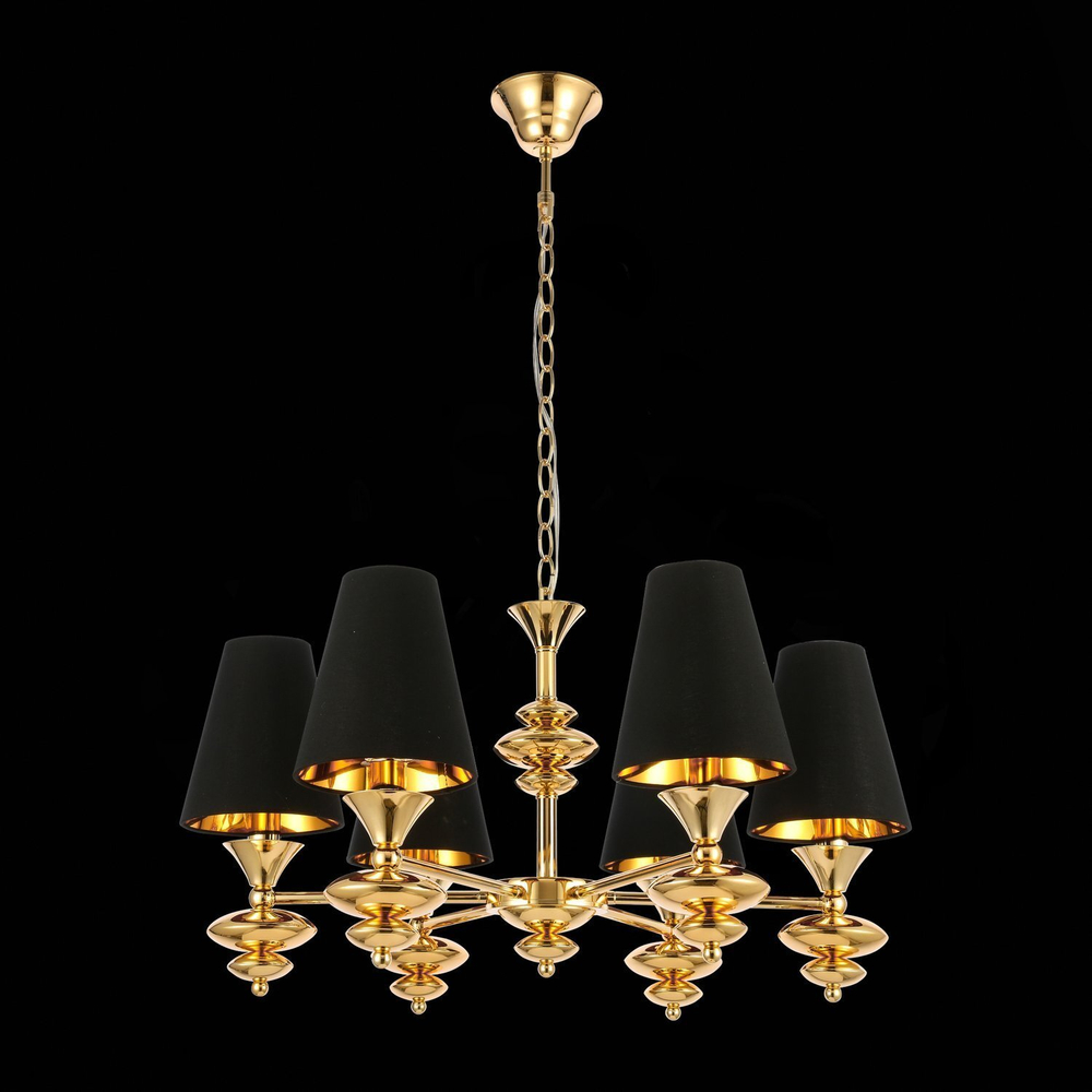 SL1137.203.06 Светильник подвесной Французское золото/Черный E14 6*40W RIONFO