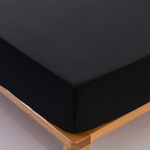 Комплект постельного белья Однотонный Сатин Вышивка на резинке CHR020