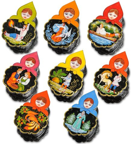 Народные промыслы ШК-12/ 1 Шкатулка «Матрешка» в асс.