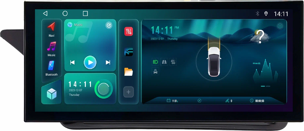 Магнитола для Mercedes-Benz E W212 седан 2012-2015 NTG 4.0 - Carmedia OL-3006-1 монитор 12.5" в стиле LEXUS на Android 12, TS10, CarPlay, 4G SIM-слот