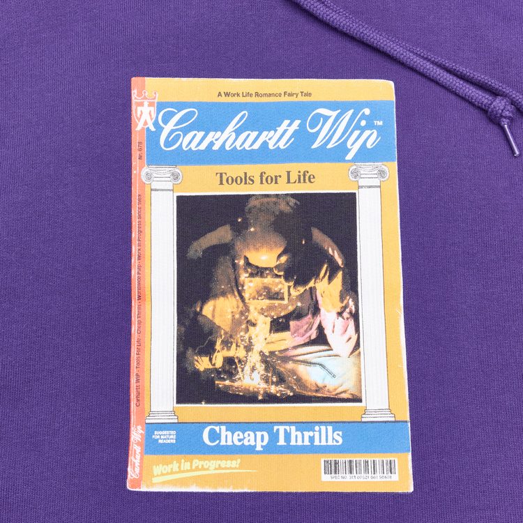 Толстовка мужская Carhartt WIP Cheap Thrills Hooded артикул:I032864_tyrian - купить в магазине Дайс
