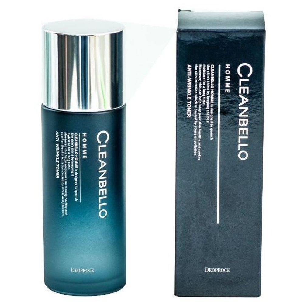 Deoproce Cleanbello Homme Anti-Wrinkle Tone антивозрастной тонер для мужчин с коллагеном