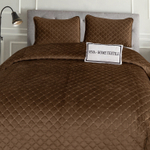 Велюровое покрывало ромб OVF018