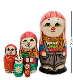Народные промыслы МР-24/ 93-A Матрешка 5м «Зайка»