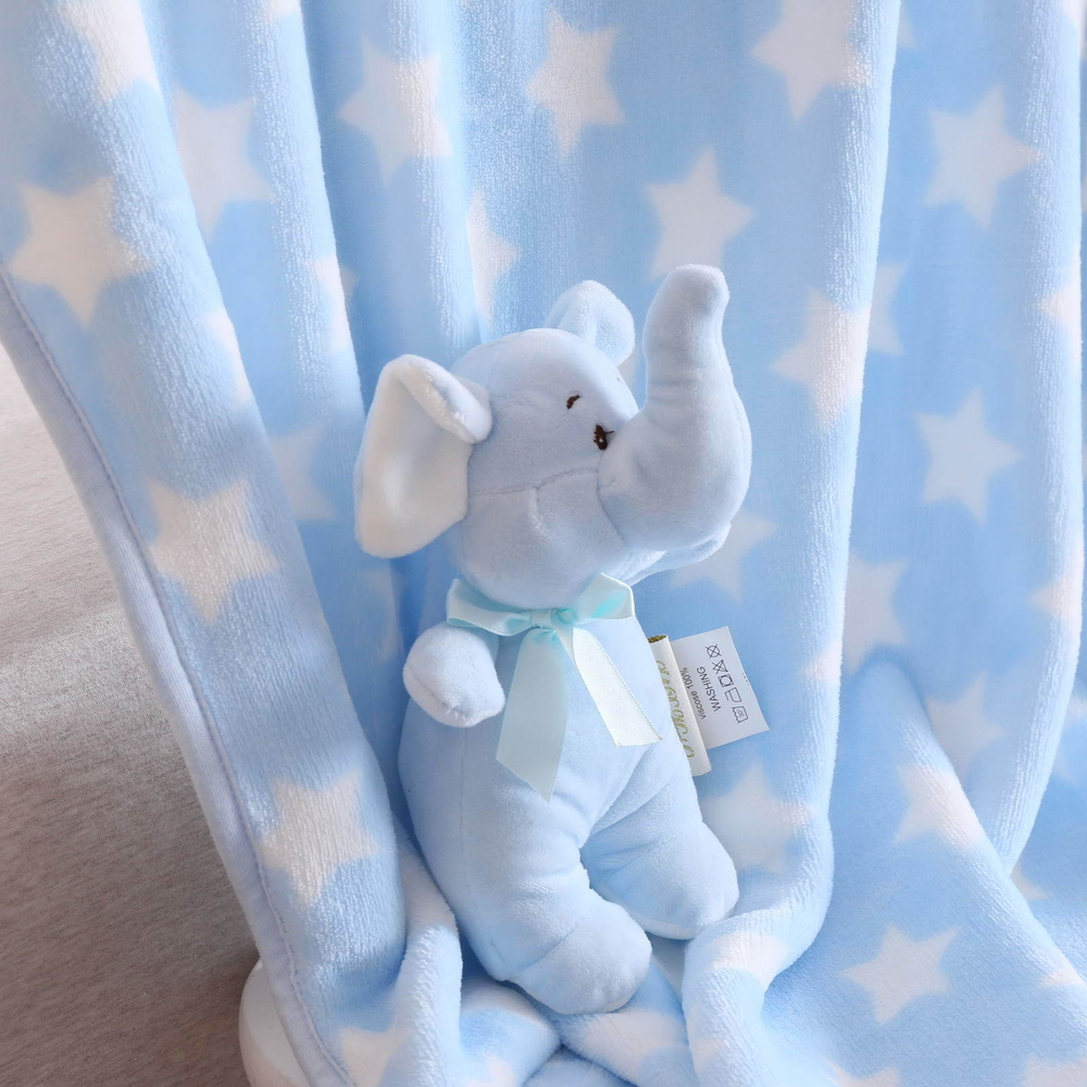 Плед 100х150 Sofi De MarkO Дамбо голубой