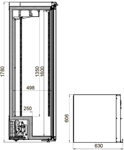 Медицинский шкаф POLAIR ШХФ-0,4 ДС