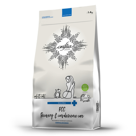 Ветеринарная диета CRAFTIA GALENA CAT RECOVERY & CONVALESCENCE CARE для кошек восстановление и реабилитация 1,4 кг