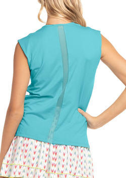 Женский топ теннисный Lucky in Love Desert Vibes Come Together Muscle Tank - небесный