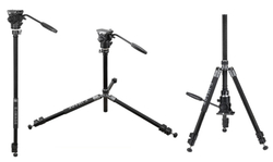 E-IMAGE TA604 PLUS Aluminum light weight tripod Штатив с видеоголовой c функцией монопода